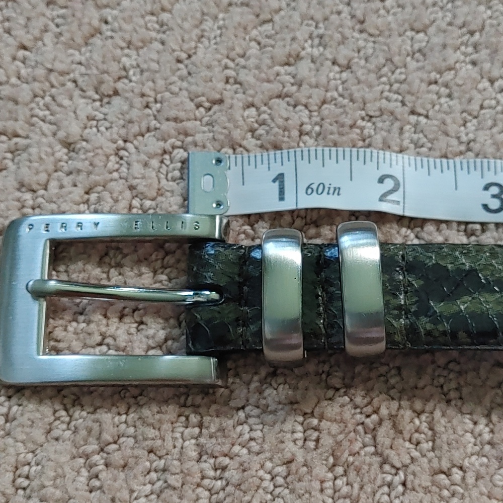 Vintage Perry Ellis Snakeskin Belt M - Picture 9 of 10